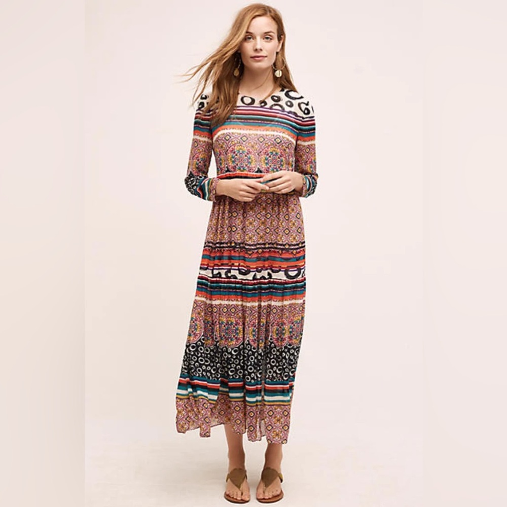 Donna Morgan Anthropologie maxi dress